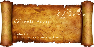 Ónodi Vivien névjegykártya
