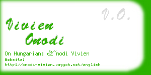 vivien onodi business card